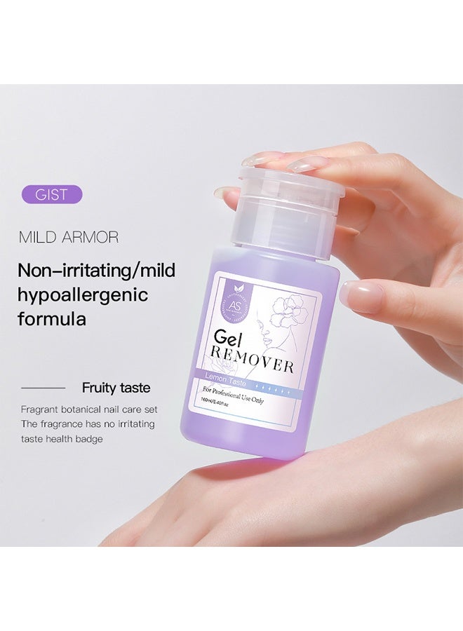 AS Gel Remover,Nail Polish Remover, Fast Nail Polish Gel Remover, Nail Polish Remover, Professional Gel Nail Polish Remover, Easily and Quickly Removes Nail Polish In 3-5 Minutes Without Damaging Nails 160ml - Image 4